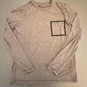 Outerknown Activewear Shirt Mens Medium Gray Cool Fabric Classic Stretch